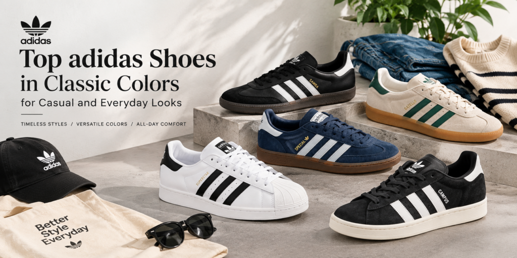 Top adidas Shoes in Classic Colors for Casual and Everyday Looks
